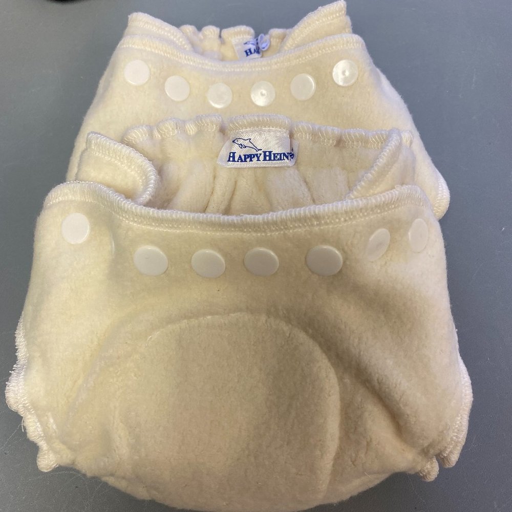 3 Heiny Huggers fitted cloth diaper